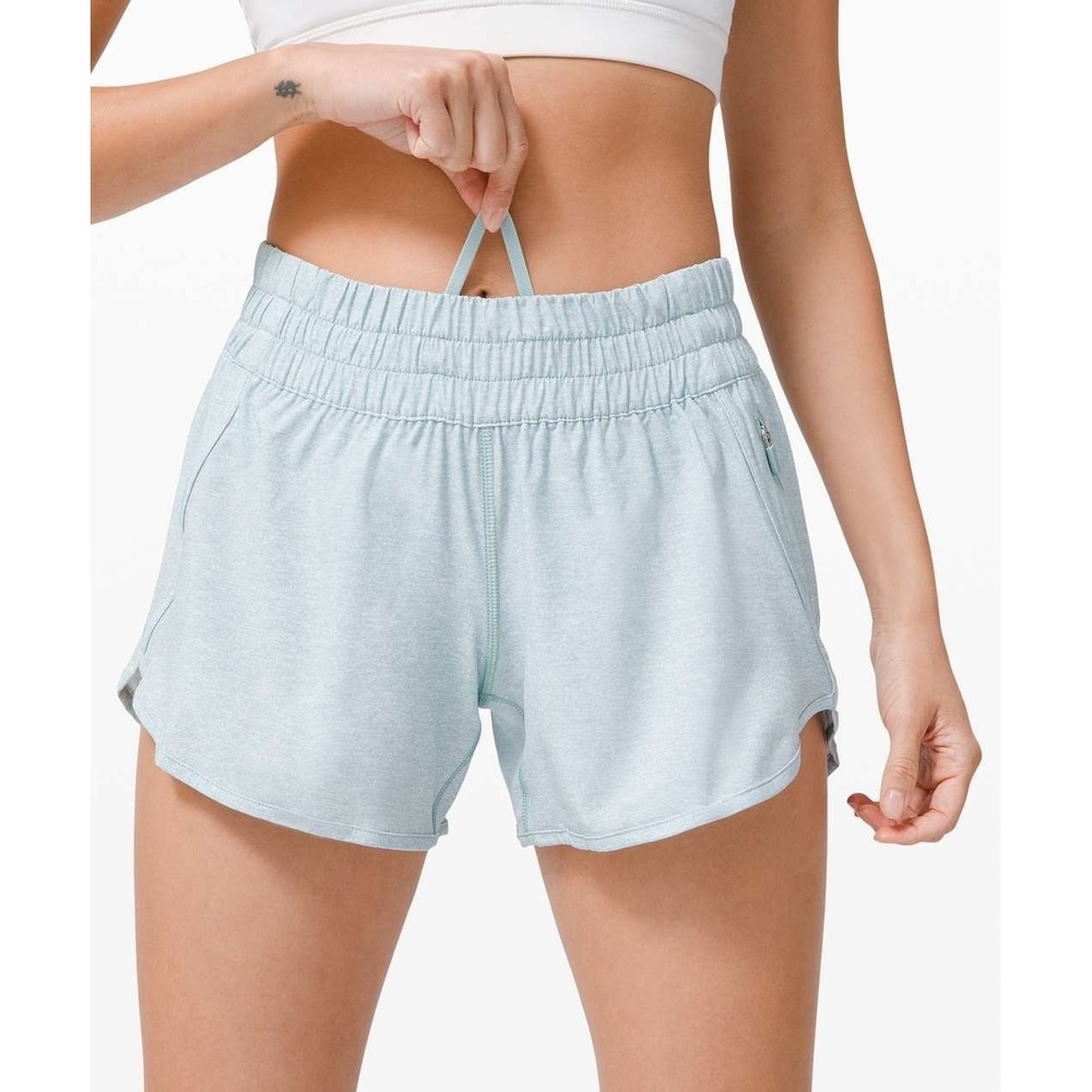 Lululemon‎ Tracker Short V *4" in Heather Lux Multi Hazy Jade Size 4 - Picture 12 of 12